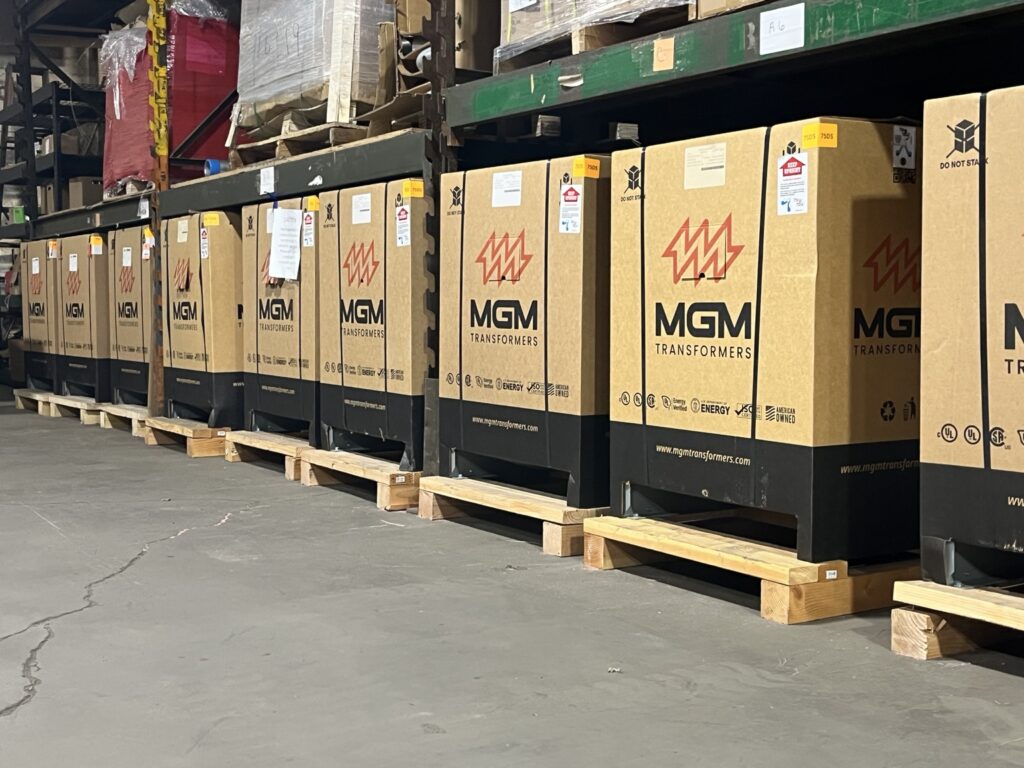 Orders staged for shipment at Griesser Sales